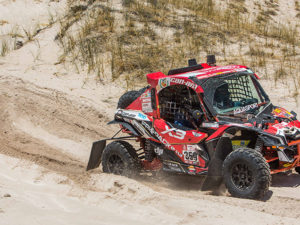 Juan Carlos Uribe y el Team Can-Am Perú se ubican en el top 3 del Dakar 2018