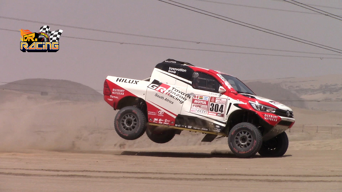 Giniel de Villiers, Nasser Al Attiyah y Bernhard Ten Brinke Toyota Gazoo Racing dakar 2018 Rally Dakar 2018,