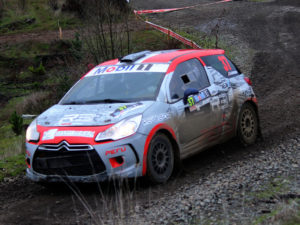 Kurt Zoeger y Citröen en el podio del Campeonato Chileno de Rally