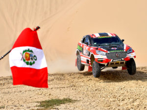 Nicolás Fuchs y  Alexis Hernández contentos que el Dakar 2019 sea 100% Peruano