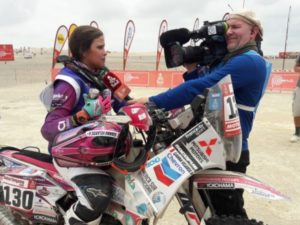 Gianna Velarde finalizó primera etapa del Dakar 2019