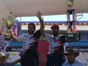 Víctor Cárdenas ocupa el primer lugar del Rally Mollebaya