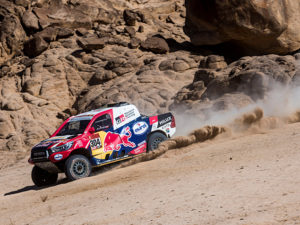 La segunda etapa del Rally Dakar 2020 se convierte en un infierno de rocas hasta llegar a Neom