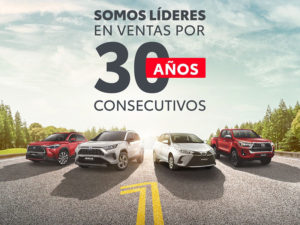 Toyota consolida su liderazgo por  30 años consecutivos en el Perú