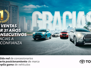 Toyota obtuvo primer lugar en ventas en el 2022 y mantiene liderazgo por 31 años consecutivos en el Perú