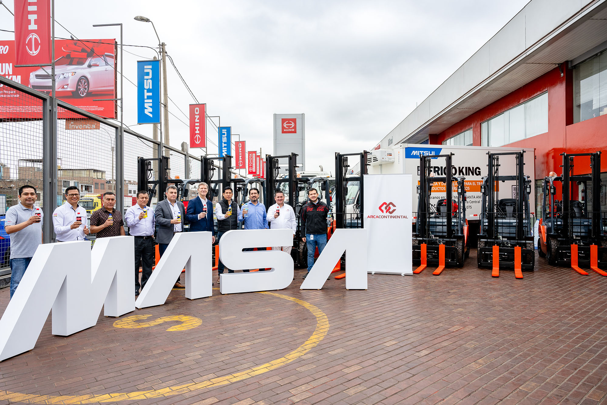 MASA Equipos Industriales entrega flota de Toyota Montacargas a Arca Continental en Perú