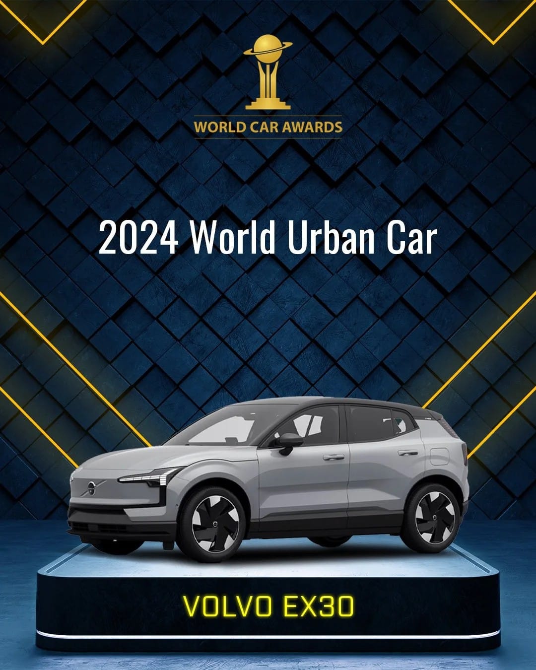 Volvo EX30 es nombrado “Mejor Auto Urbano” en los World Car Awards 2024