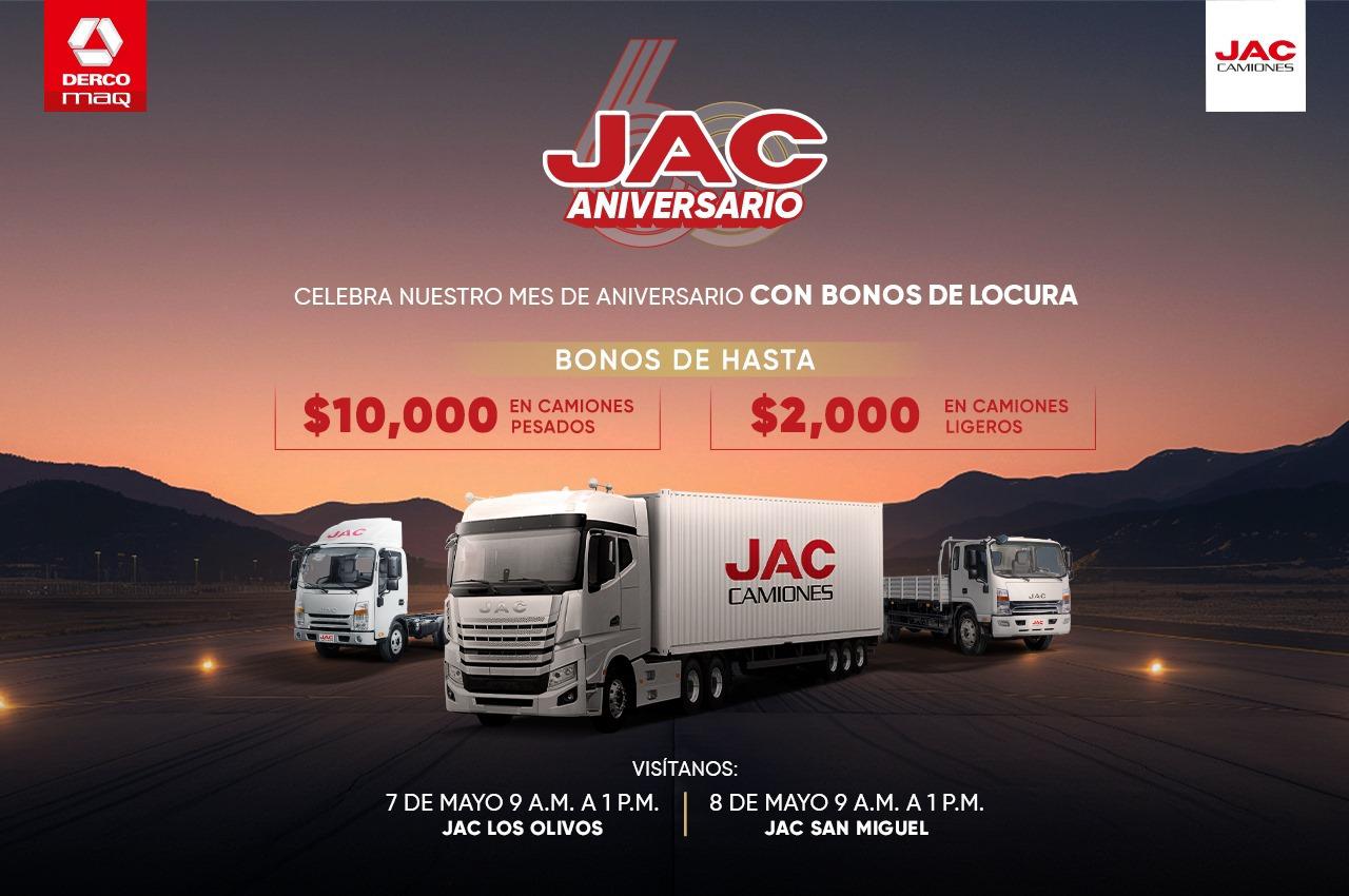 JAC Camiones anuncia el esperado “JAC Days” con grandes descuentos y beneficios por mes de aniversario