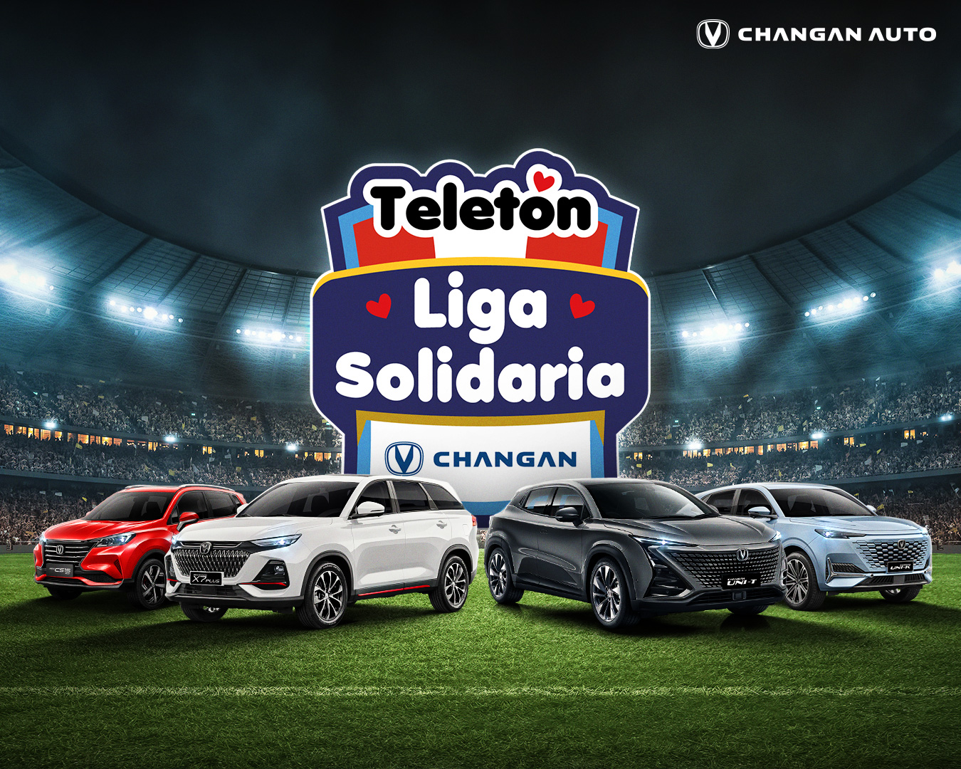 Changan Auto se une a  Teletón para torneo deportivo benéfico con estrellas del fútbol peruano