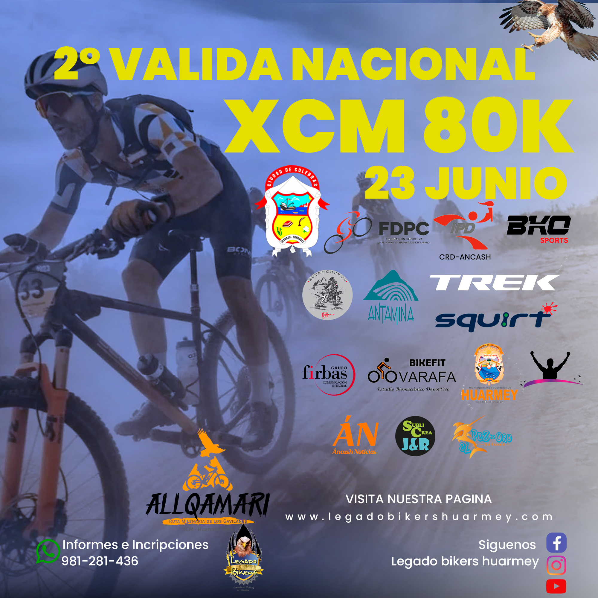 Allqamari 80K: Más de 150 deportistas llegarán a Huarmey para la segunda fecha nacional de Ciclismo XC Marathon