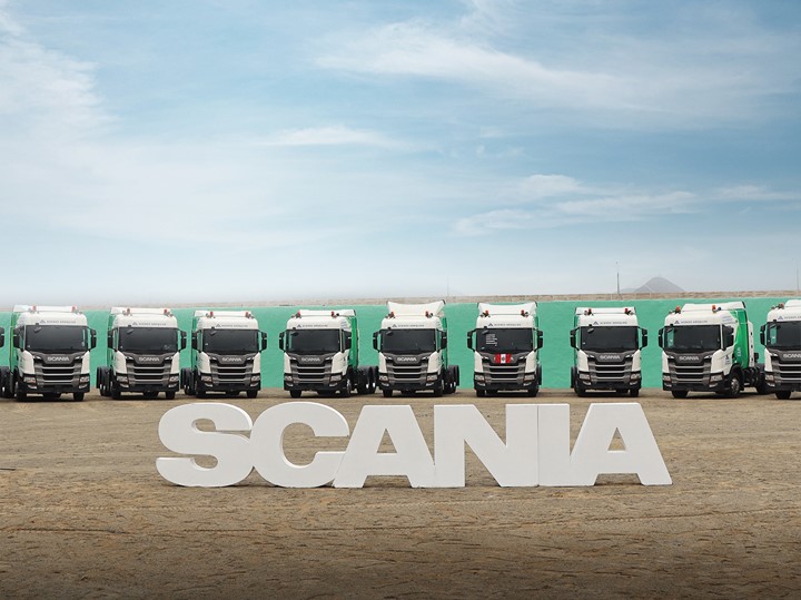 52 unidades Scania marcan hito en la transformación de la matriz energética de Aceros