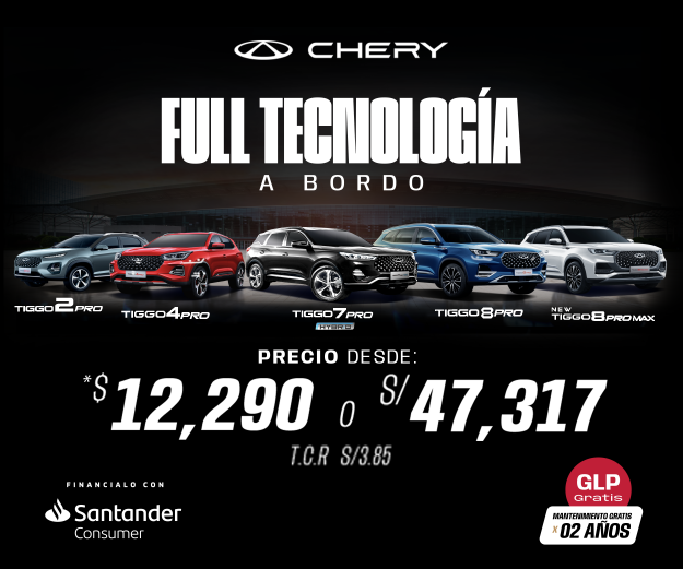 Chery Presenta GLP gratis y 2 Años de Mantenimiento en sus Modelos Tiggo: Ahorra Mientras Disfrutas del Confort y la Tecnología