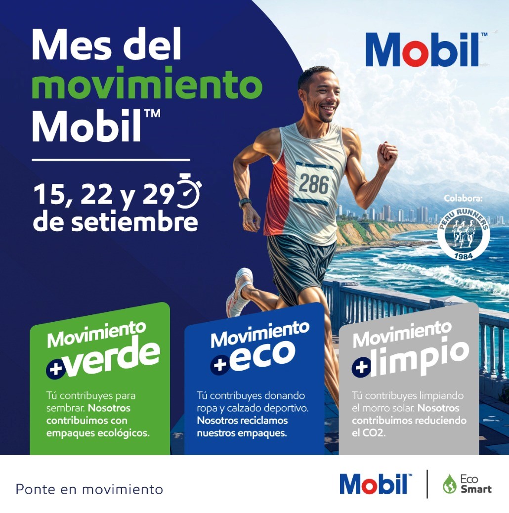 Lubricantes Mobil celebra el Mes del Movimiento con tres eventos para runners con propósito sostenible