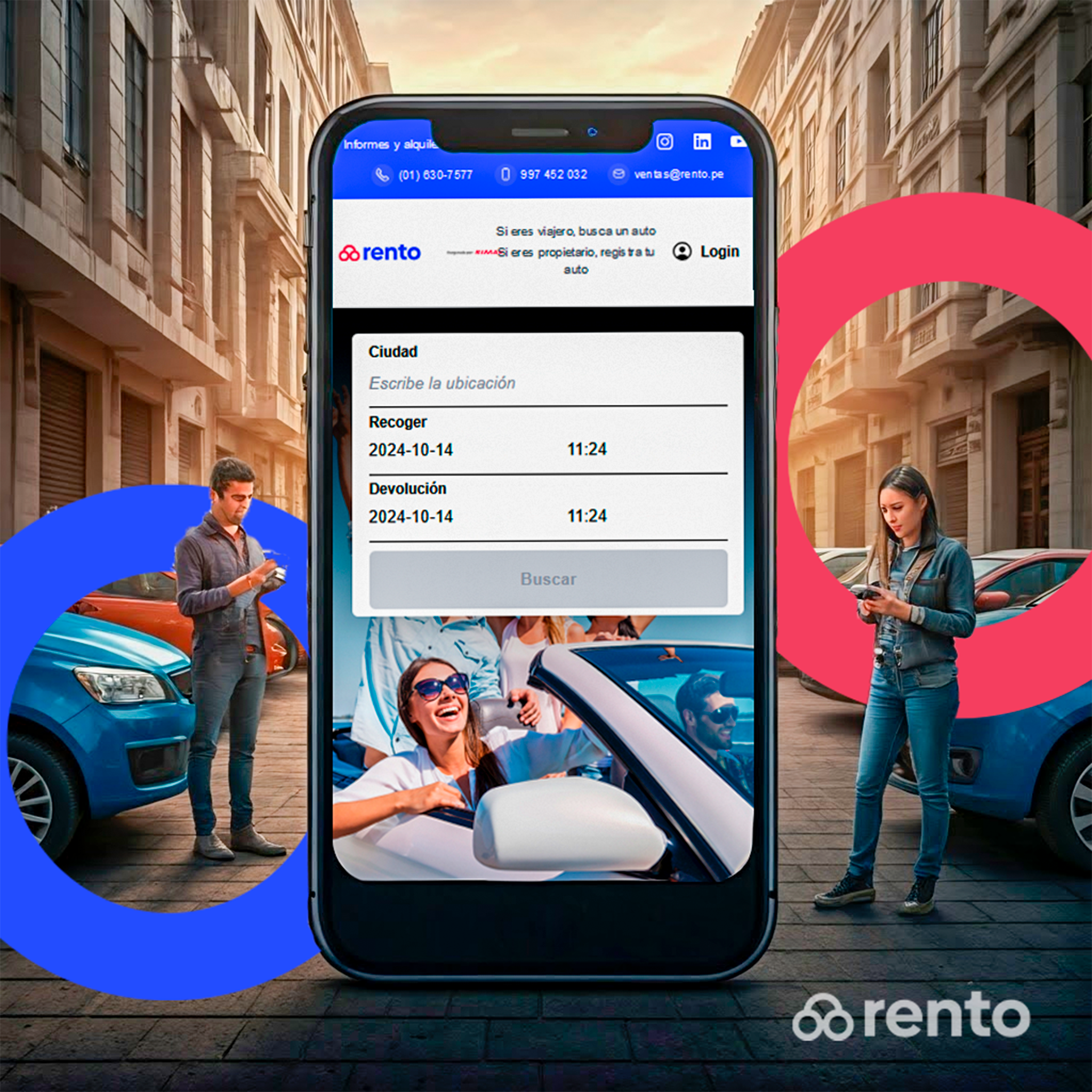 RENTO: La APP que ayuda a obtener ganancias extras a través del alquiler de vehículos