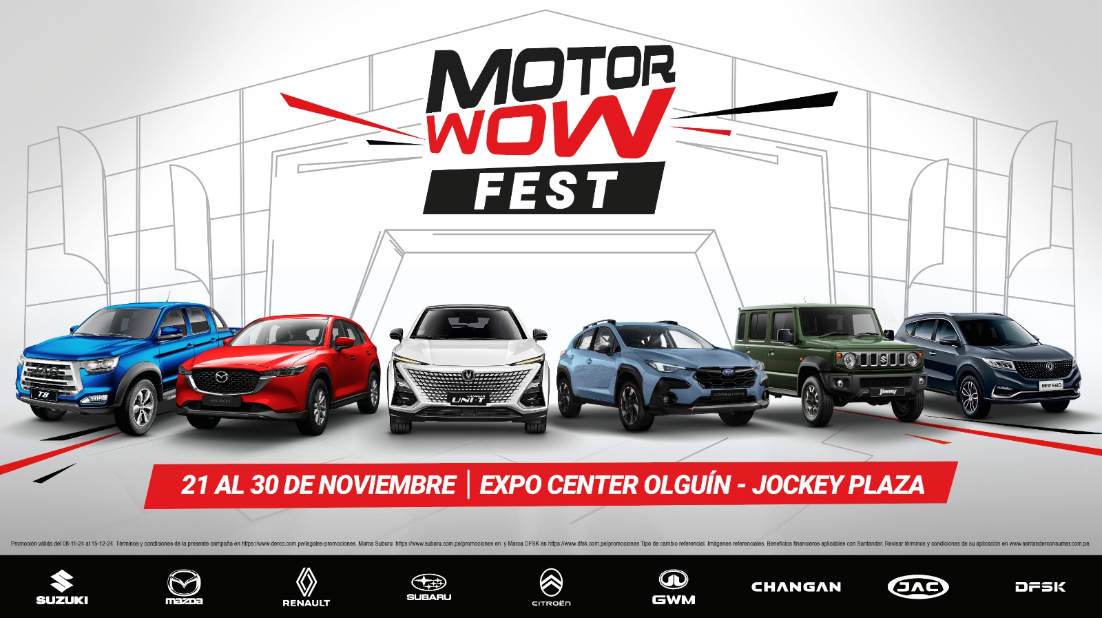 Llega el MotorWow Fest, La feria automotriz mas grande del Perú